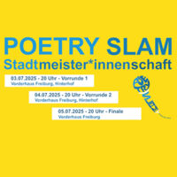 Poetry Slam - Stadtmeisterschaft - Finale