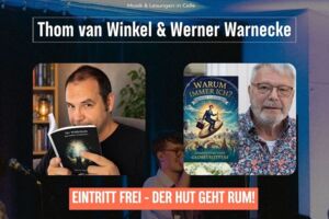 Thom van Winkel & Werner Warnecke: Lesung zwischen Welten - Wohnzimmerkonzert in Halle 13
