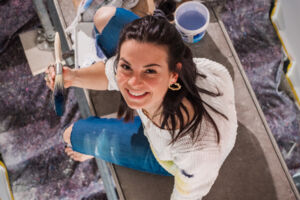 Kunst-Workshop mit Debora Weisser - Aus Zeitung wird Kunst
