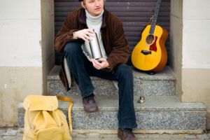 David Lübke im Folkclub Prisma e.V. Pforzheim - Fahrender Sänger