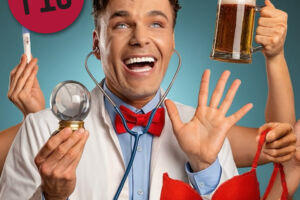 Machen Sie sich schon mal frei · Frauenarzt Dr. Löchler untersucht!