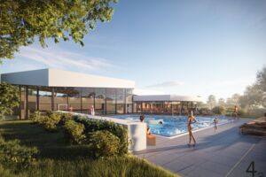 Einblick in den Baufortschritt der Siebentäler Therme