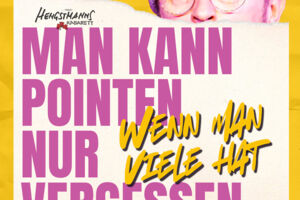 Man kann Pointen nur vergessen, wenn man viele hat