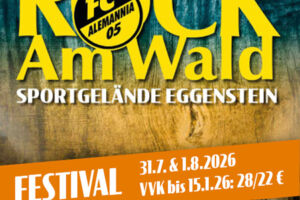 Rock am Wald 2026 - Festivalticket mit den Headlinern One Step Closer, Alex im Westerland und andere