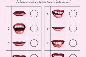 Politiken des Lachens - Ein Podiumsgespräch über die Formen und Entwicklungen von Stand-up-Comedy und Kabarett