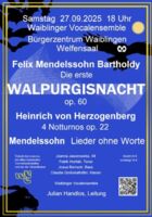 Konzert mit weltlichen Werken romantischer Chormusik - Waiblinger Vocalensemble